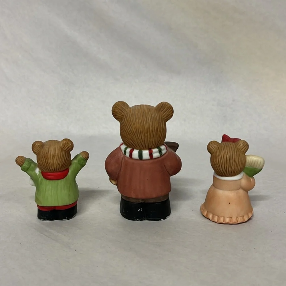 Vintage Set of 3 Homco‎ #5101 Christmas Bears